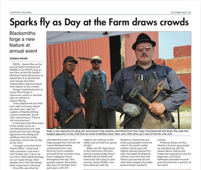 Check out our feature in Country Life In BC