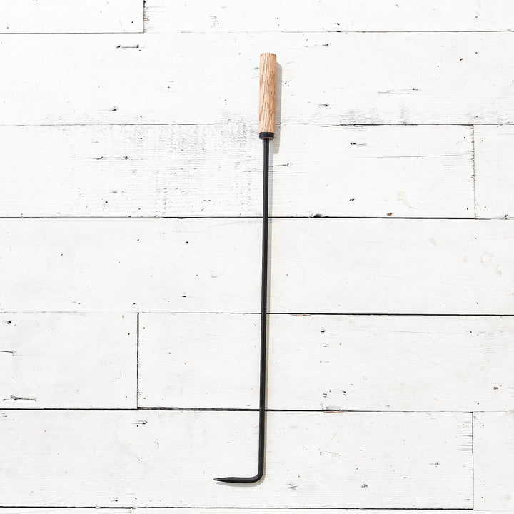 Oak and Iron Fire Hook