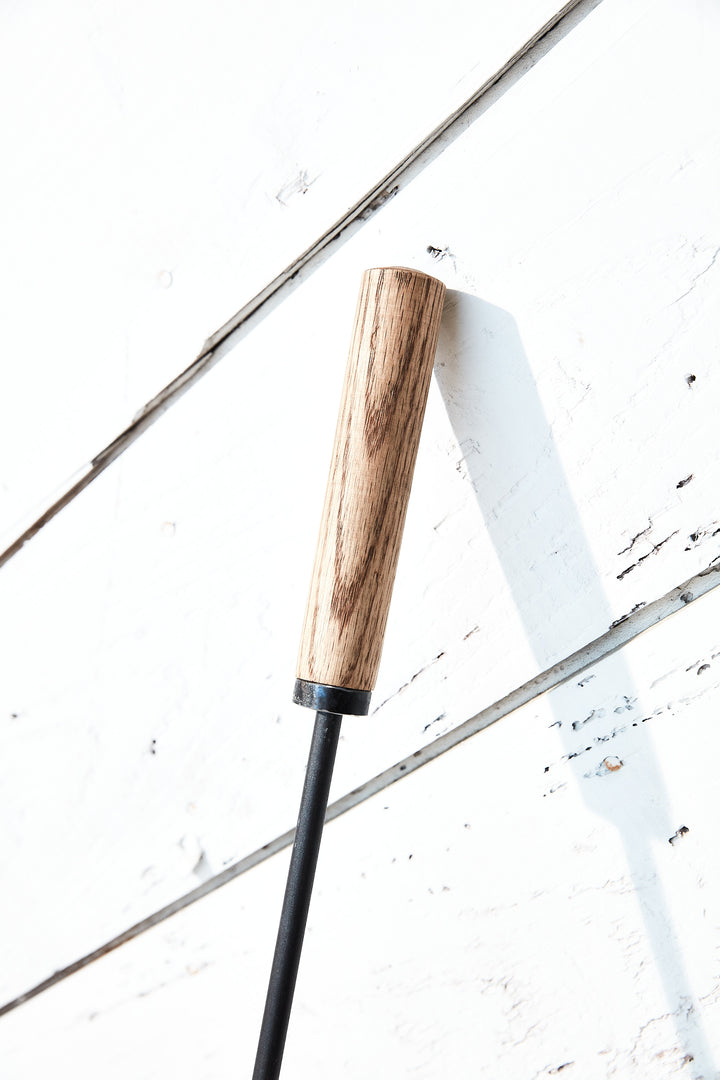 Oak and Iron Fire Hook