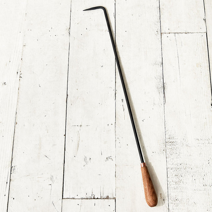Oak and Copper Fire Hook