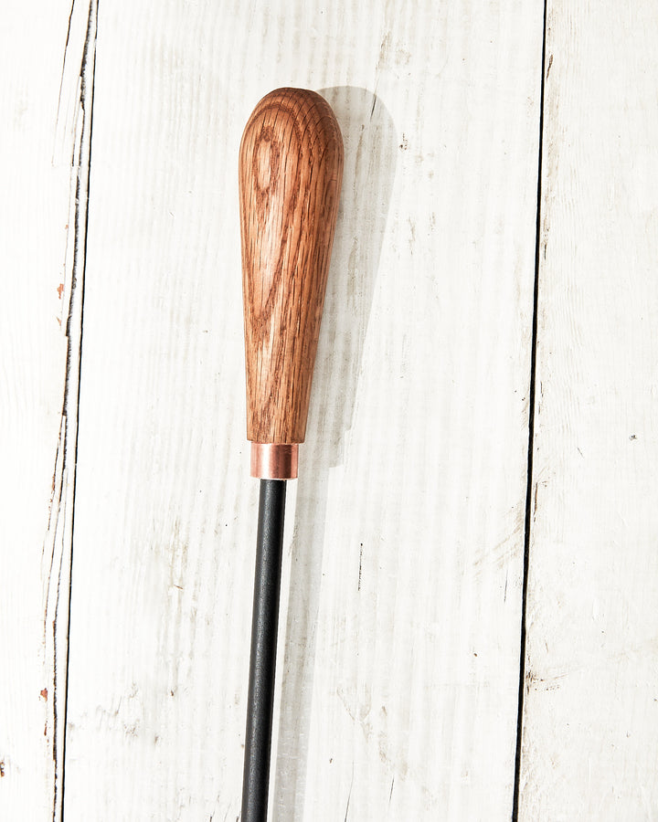 Oak and Copper Fire Hook