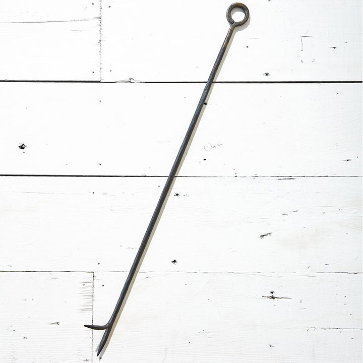 Ring Handle Fire Poker With Hook